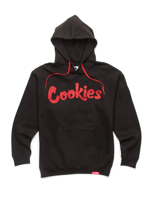 black and red cookies hoodie
